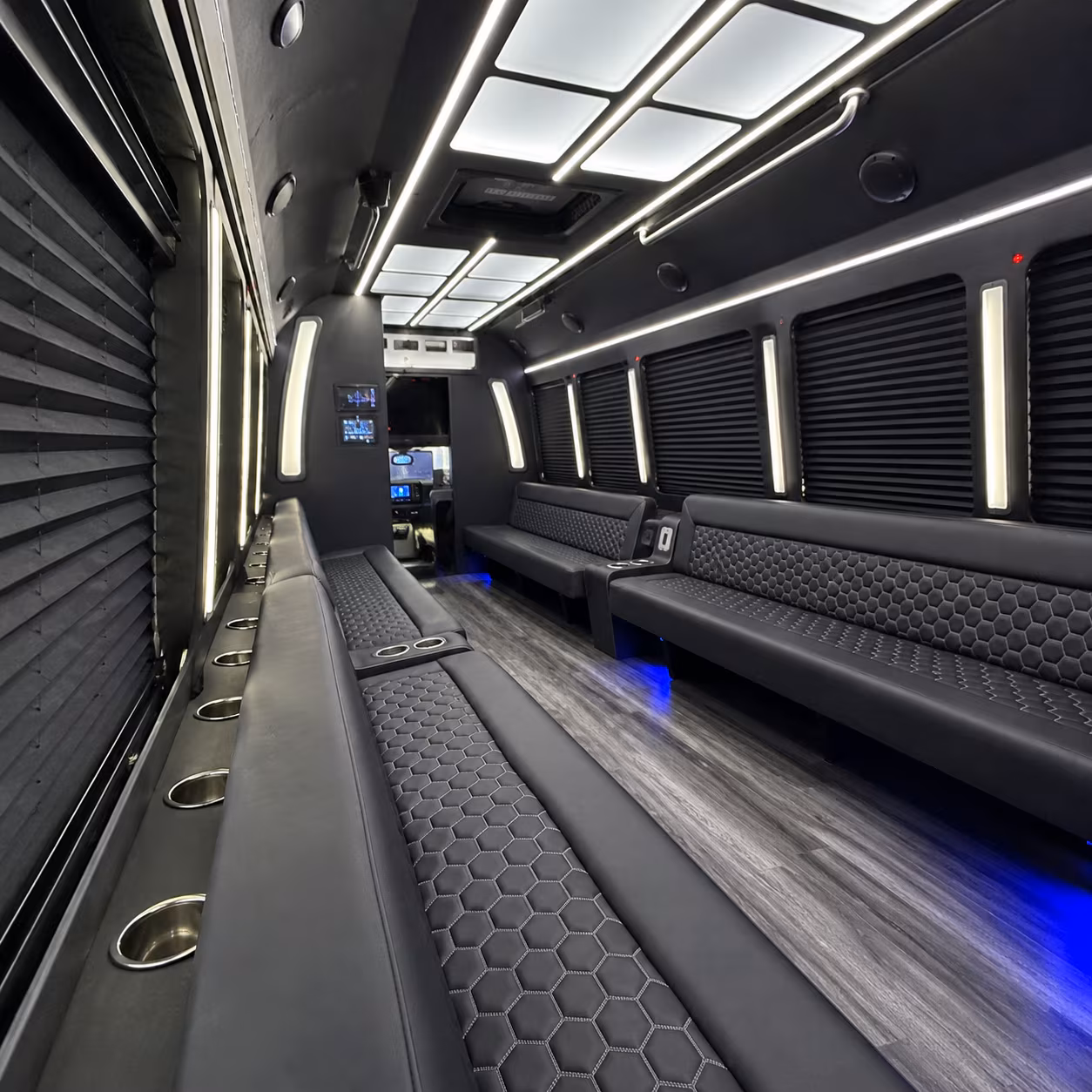 east brunswick party bus rental interior