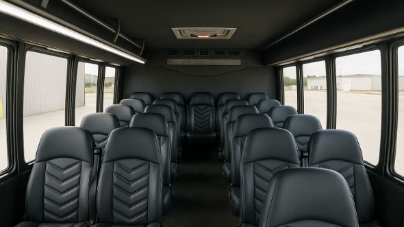 Interior of Charter Bus Company East Brunswick's 15 Passenger Minibus in East Brunswick
