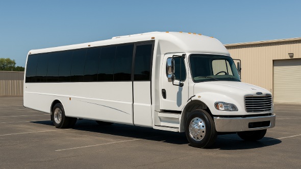 Exterior of Charter Bus Company East Brunswick's 20 Passenger Mini bus in East Brunswick