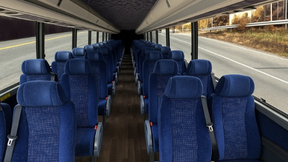 Interior of Charter Bus Company East Brunswick's 28 Passenger Mini bus in East Brunswick