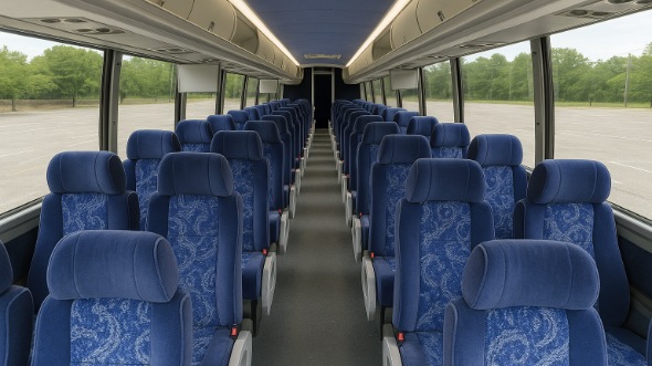 Interior of Charter Bus Company East Brunswick's 56 Passenger Charter Bus in East Brunswick