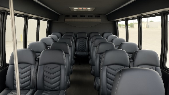 east brunswick 18 passenger minibus inside
