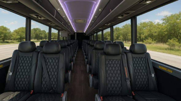 east brunswick 25 passenger minibus inside