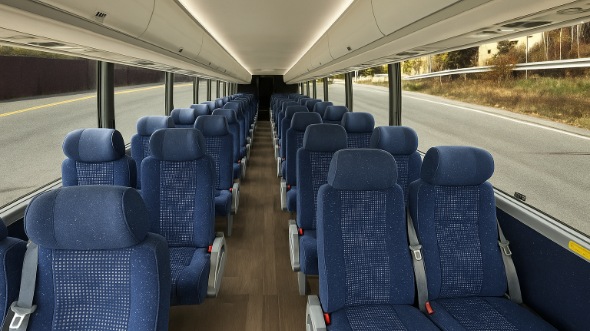 east brunswick 28 passenger minibus inside