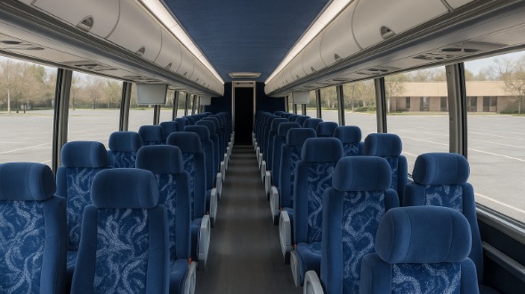 east brunswick 54 passenger charter bus inside