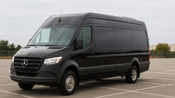 Exterior of Charter Bus Company East Brunswick's Sprinter Limo in East Brunswick